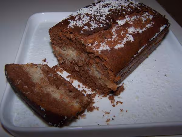 Gateau cacao au coeur de coco de evana