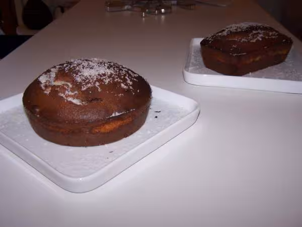Gateau cacao au coeur de coco de evanna
