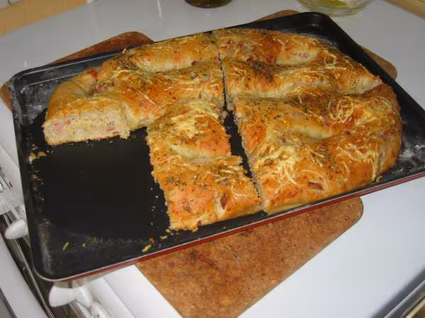 Fougasse lardon gruyere
