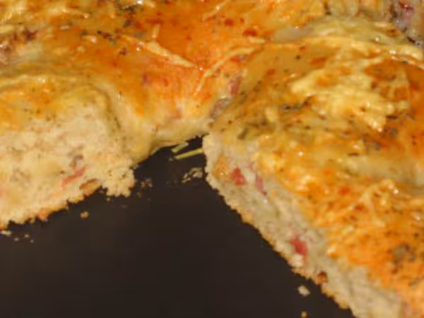 Fougasse lardons gruyere