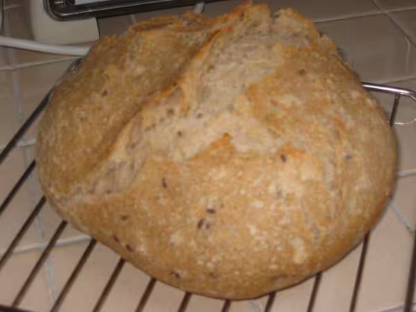 Miche au levain liquide cuisson cocotte de beaviane