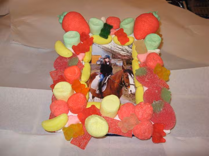 Cadre anais en bonbon