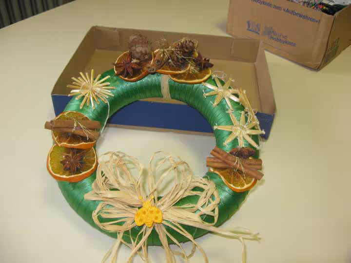 Couronne de noel fini