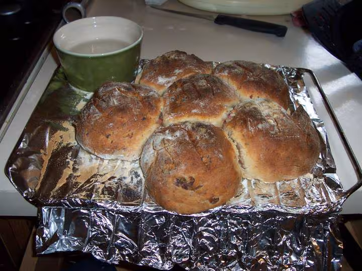 Pain viennois marguerite aux lardon