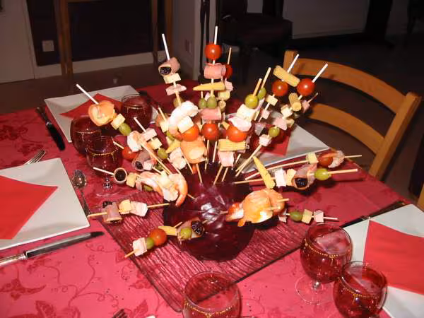 Brochettes pour l aperitif
