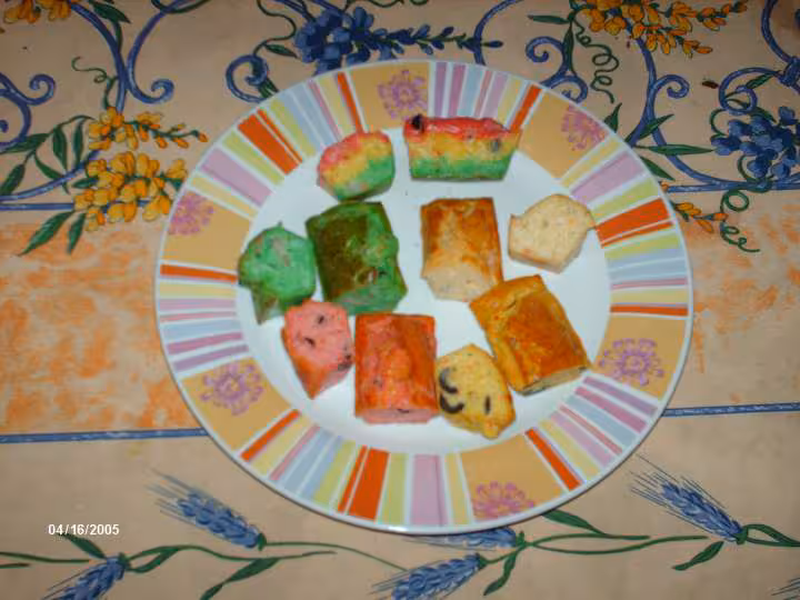 Cake aperitif multicolor