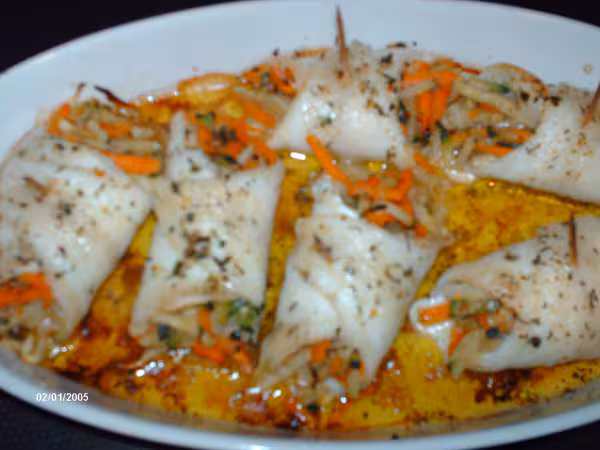 Paupiette de limande aux petit legumes