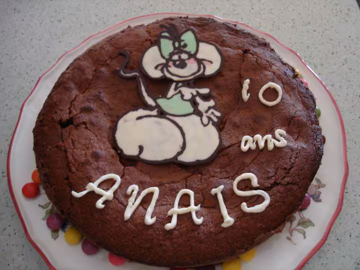 Diddlina et ecriture tout en chocolat