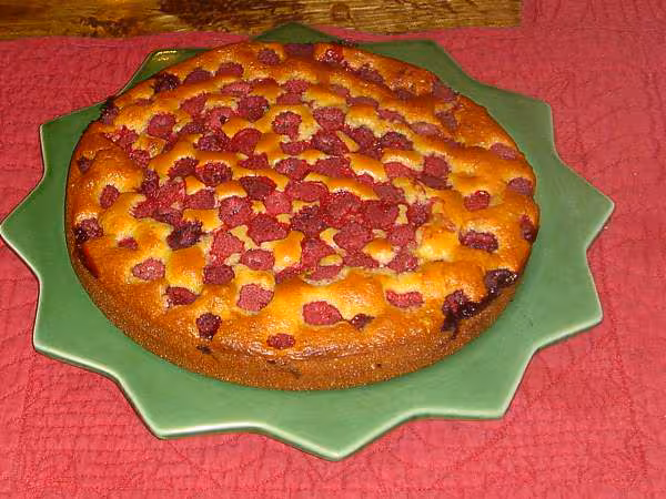 Gateau aux framboises