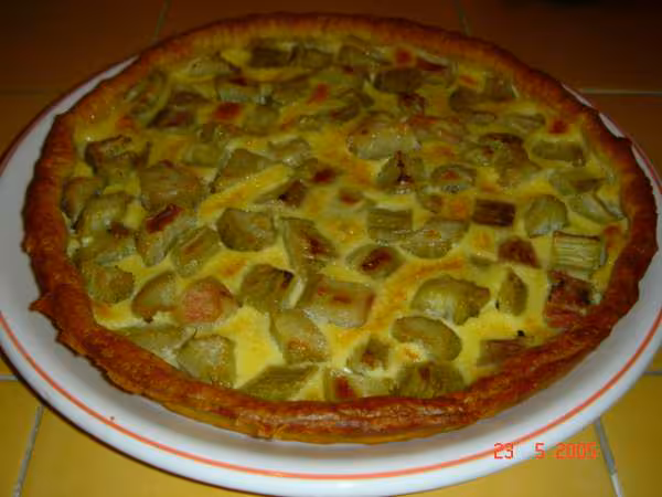 Tarte a la rhubarbe