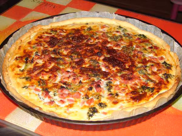 Quiche brocolis bacon