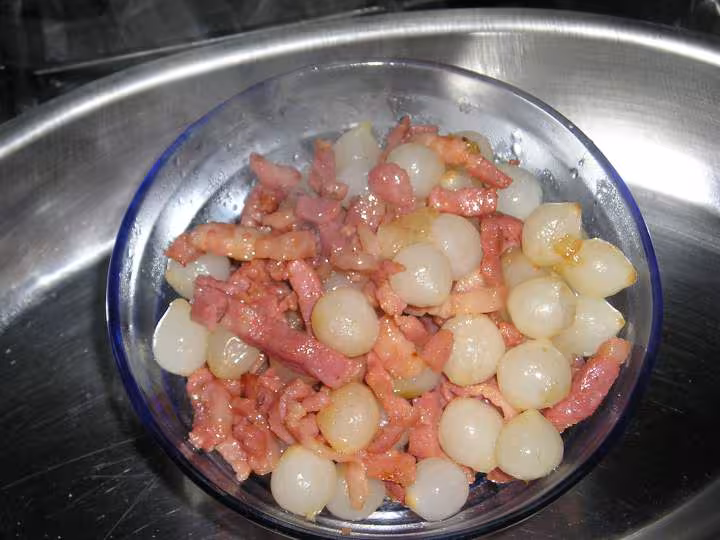 P tits oignons et lardons