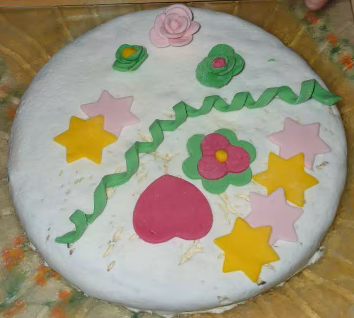 Test gateau pate chamalow