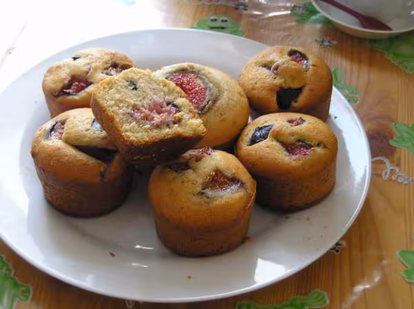 Moelleux muffins aux figues