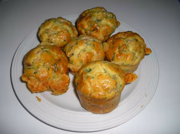 Muffin jambon comte ciboulette