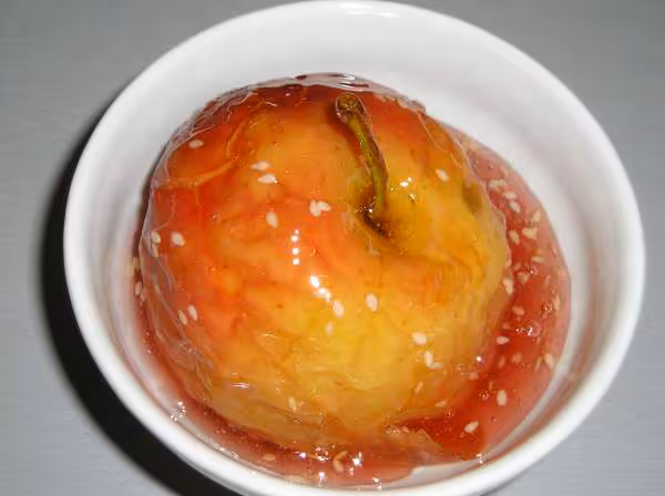 Pommes au caramel de citron