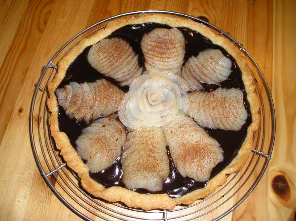 Tarte poire chocolat