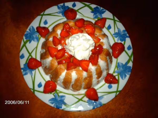 Charlotte aux fraises fromage blanc