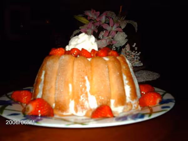 Charlotte aux fraises fromage blanc