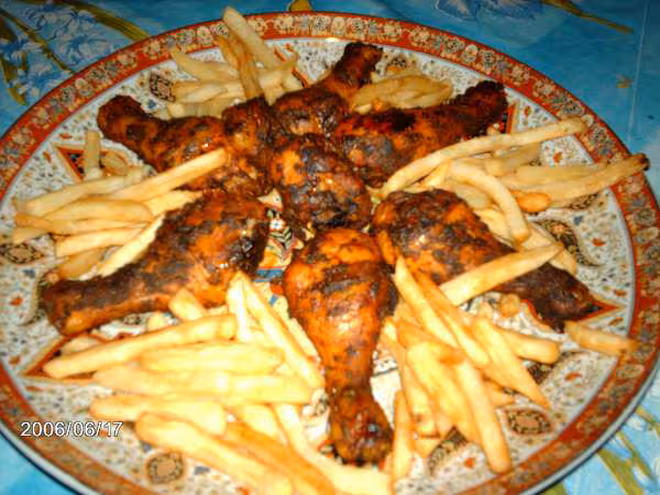 Pignons de poulet mchermel cuit au four