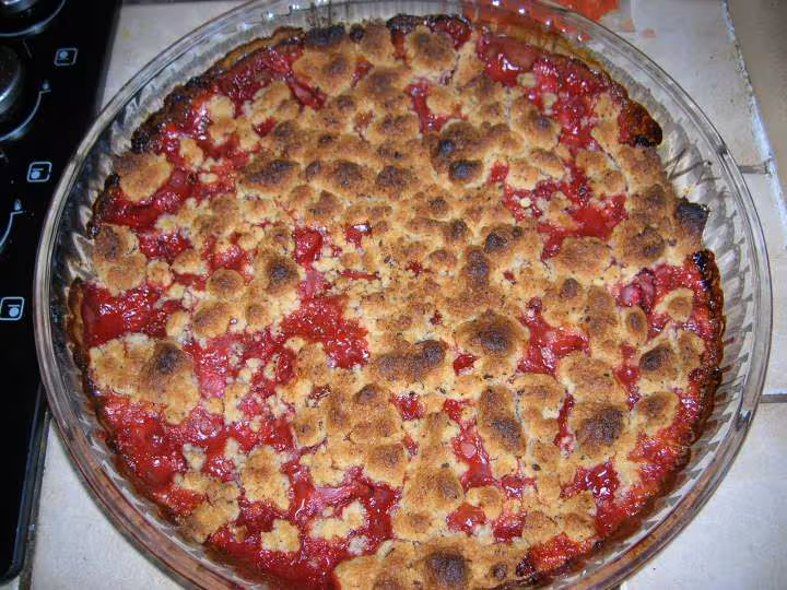 Crumble au fraises
