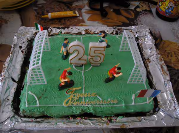 Mon gateau terrain de football