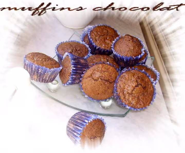 Muffins aux 2 chocolats