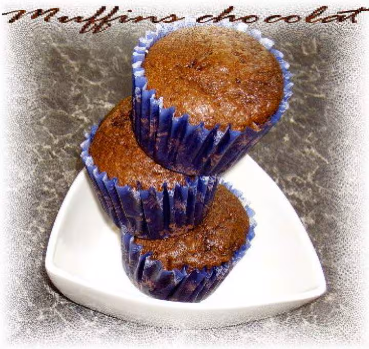 Muffins aux 2 chocolats