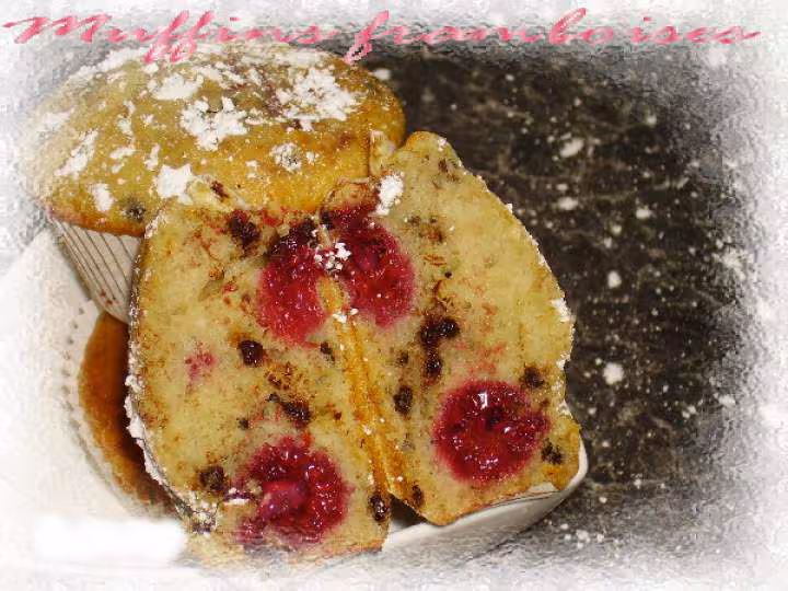 Muffins framboises et pepites