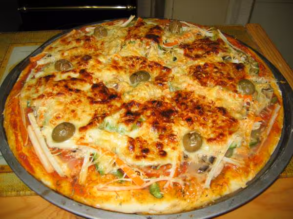 Et voila la pizza