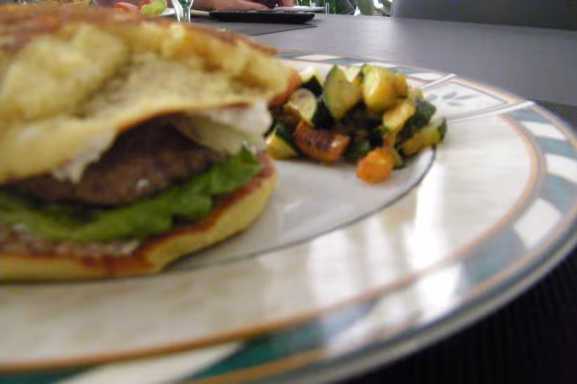 Humberger au galette de pomme de terre