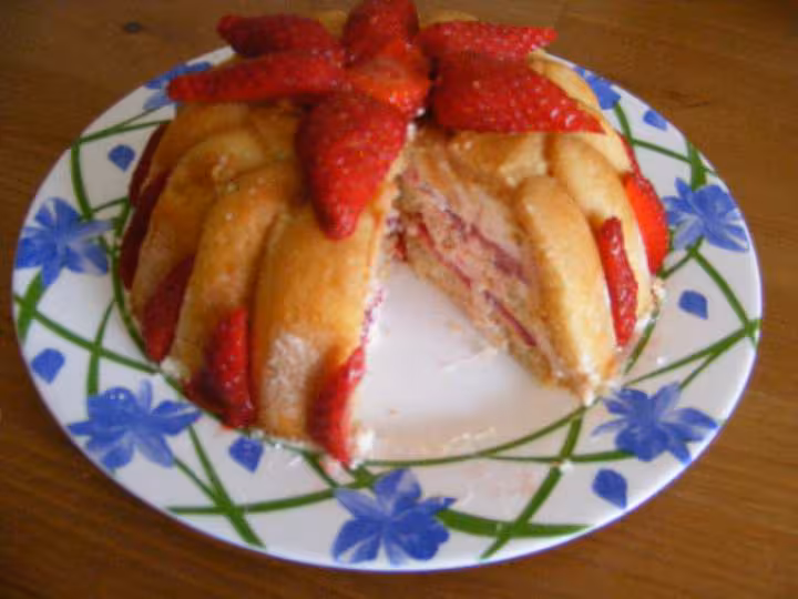 Ma charlotte aux fraises l interieur