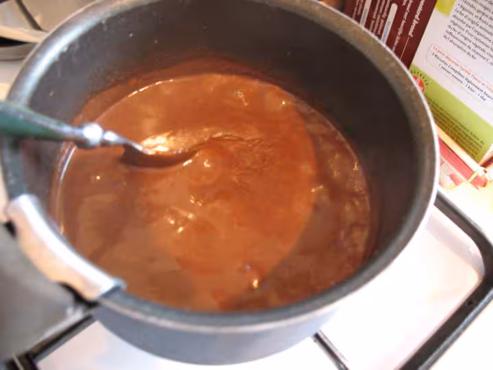 Apareil chocolat pour terrine marrons et chocolat