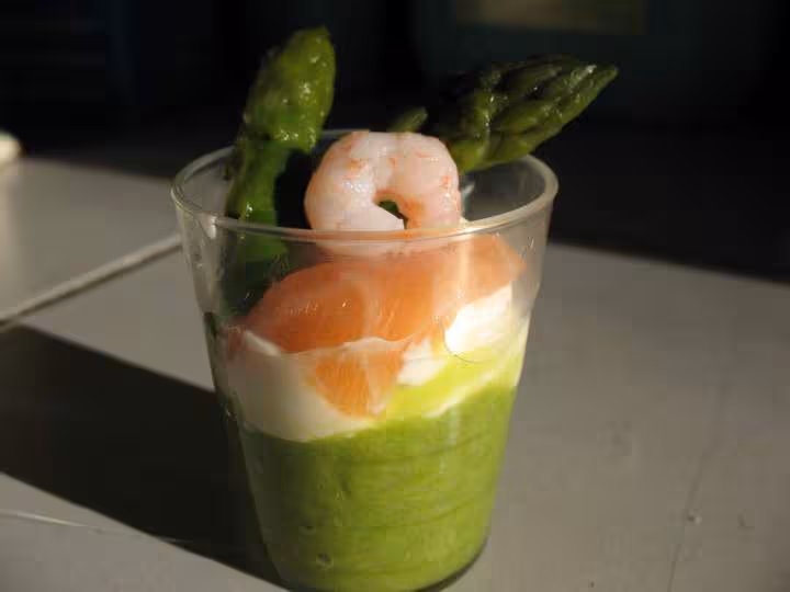 Asperge fromage blanc saumon fume
