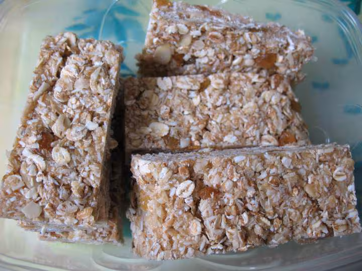 Barres de cereales au beurre de cacahuetes