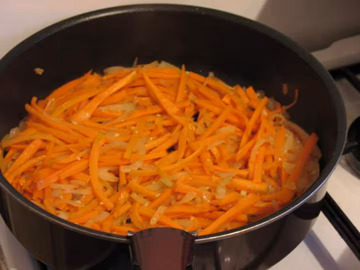 Batons de carotte pour risotto oignons carotte