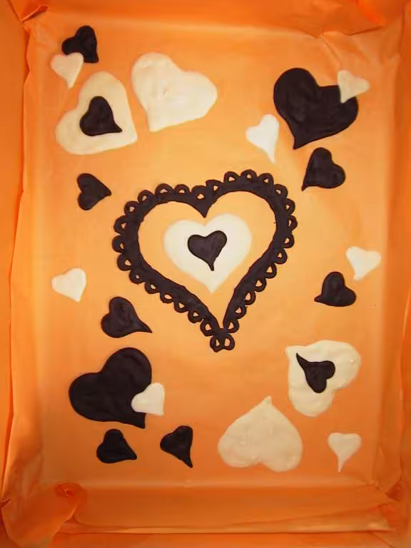 Coeurs en chocolat de la st valentin