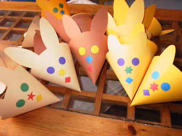 Cornets pour bombons 3 ans a l ecole