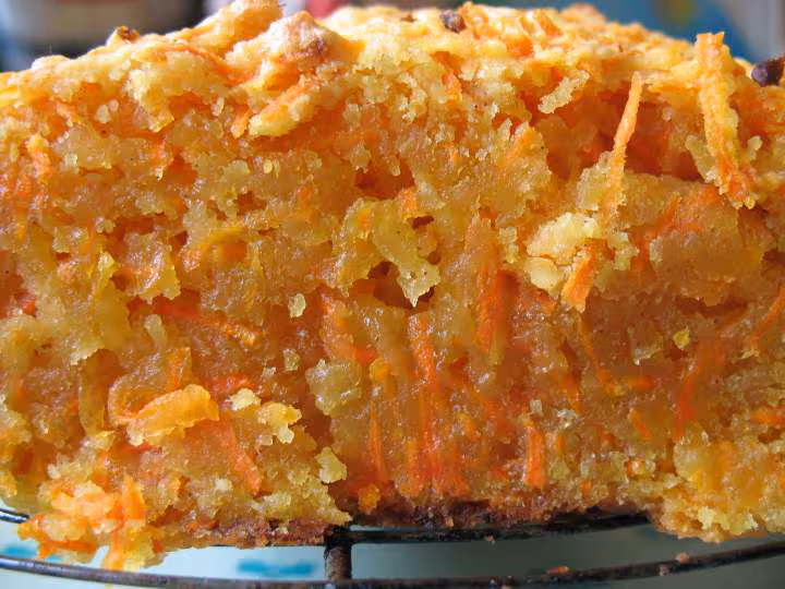Coupe gateau a la carotte sans oeufs ni beurre