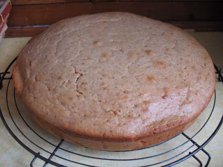 Gateau noisette et chocolat 1 ere etape cholesterol