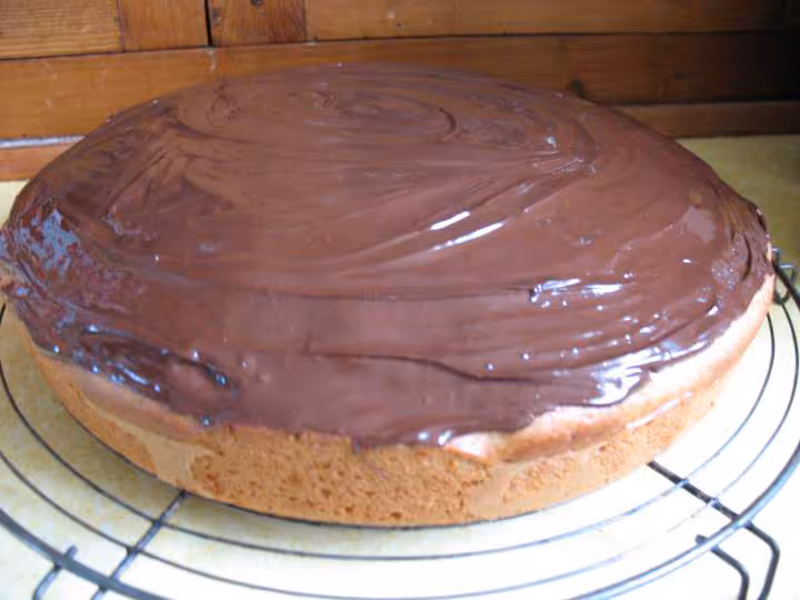Gateau noisette et chocolat 2 eme etape cholesterol