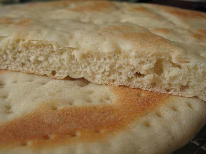 Pain suedois a la poele en coupe