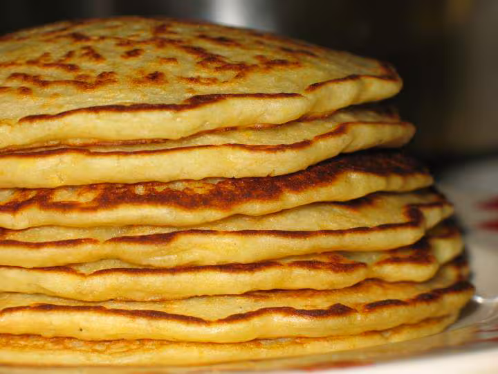Petites crepes de pois chiche