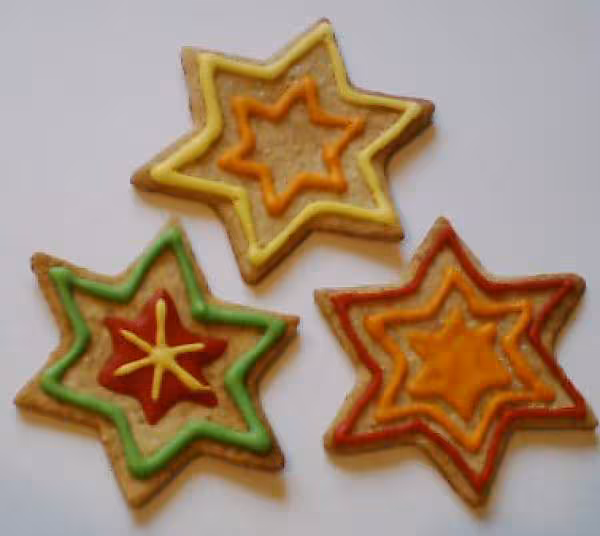 Petits biscuit de noel en couleur