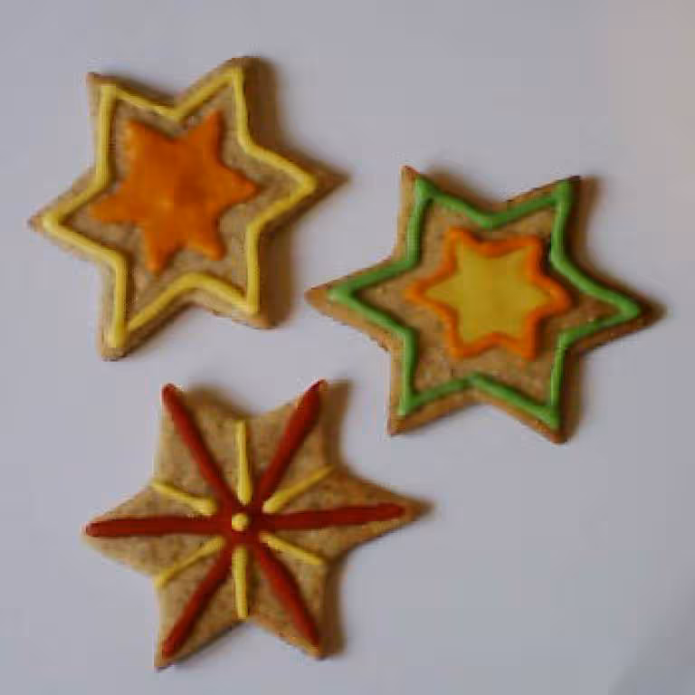 Petits biscuit de noel en couleur