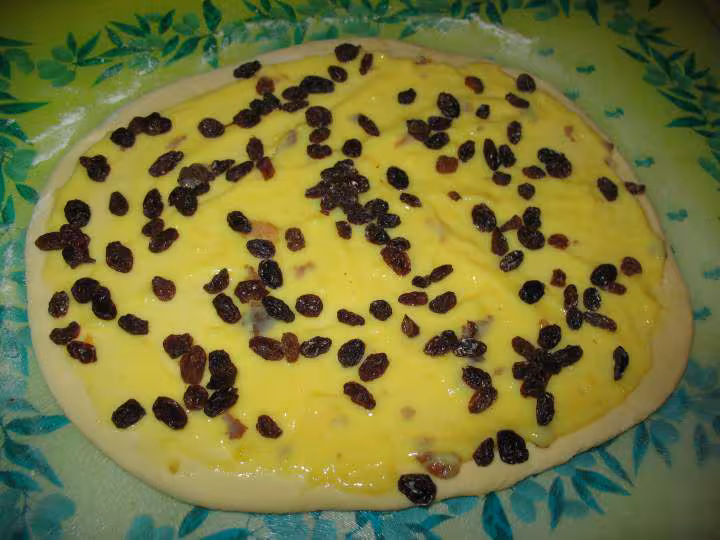 Preparation petits pains aux raisins
