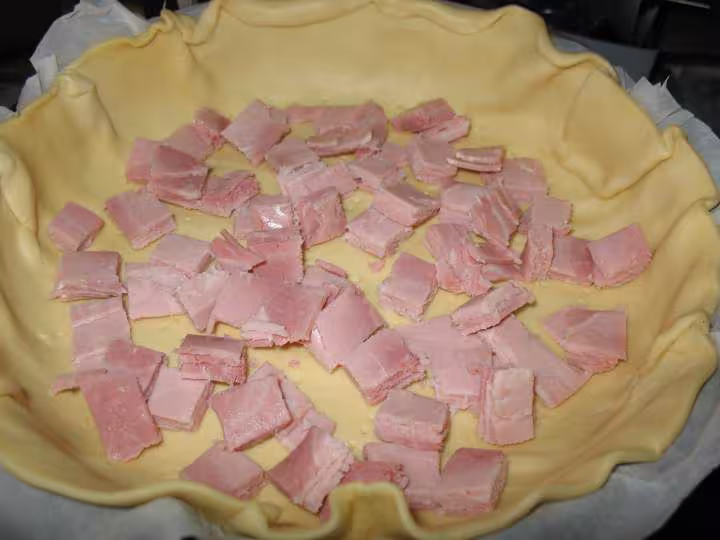 Quiche loraine sans oeufs