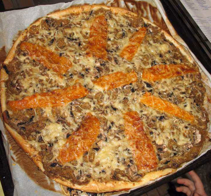 Tarte a la tapenade verte