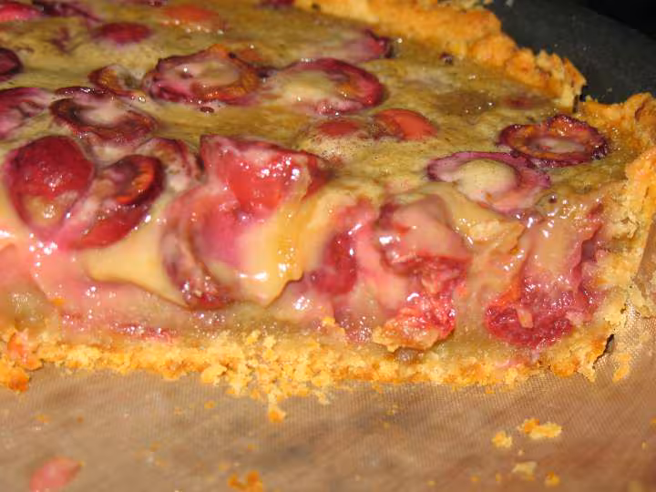 Tarte cerises coco