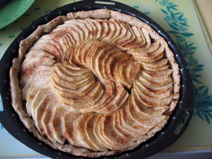 Tarte pomme pruneaux citron
